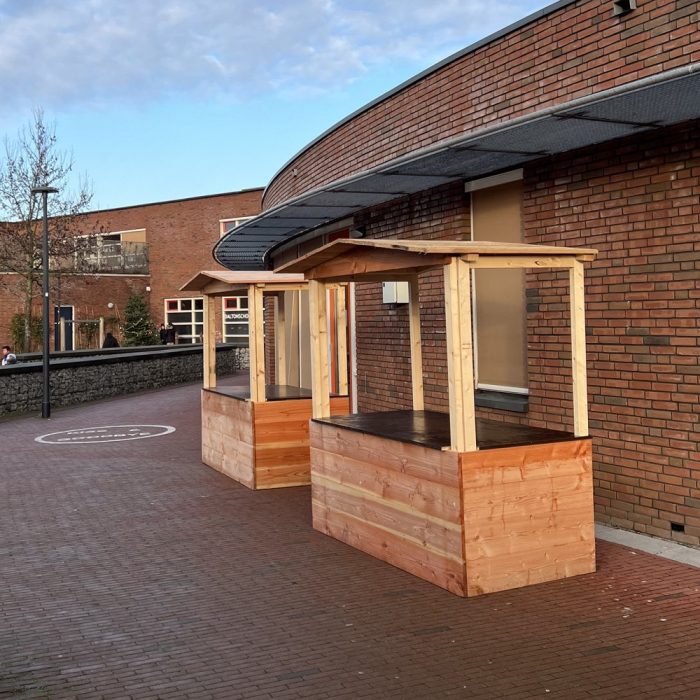 uitgiftekraam buiten